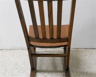 Vintage Wood Junior Rocking Chair