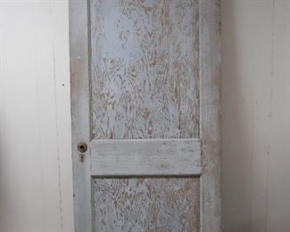  32" Solid Wood Door with Gray Paint