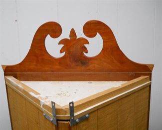 Wall Mounted Corner Curio Cabinet