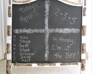 Rustic Chalkboard Sidewalk Sign