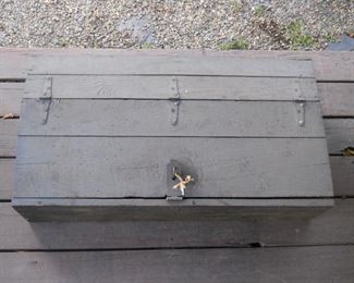 Vintage Painted Salt Box