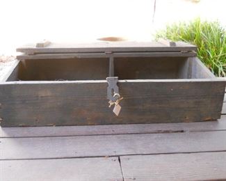 Vintage Painted Salt Box