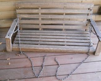 Wooden Porch Swing