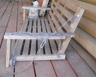 Wooden Porch Swing