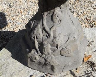Concrete Ivy Design Bird Bath
