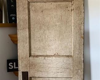  Vintage White weathered Wood Door