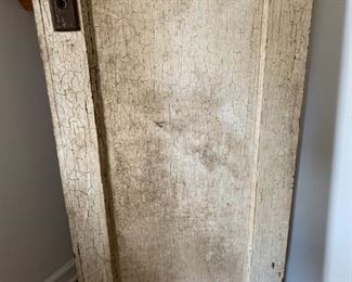  Vintage White weathered Wood Door