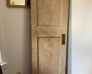  Vintage White weathered Wood Door