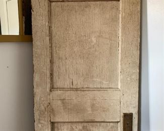 Vintage White weathered Wood Door