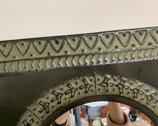 21” Square Punched Metal Mirror