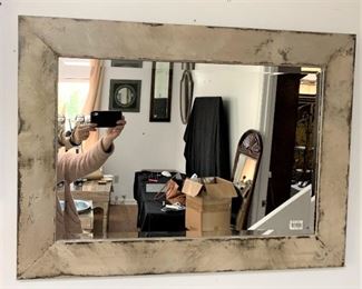 Leaf Pattern Decorative Beveled Mirror