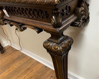 2 Leg Marble Top Wall Table