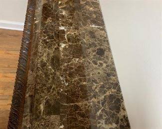 2 Leg Marble Top Wall Table