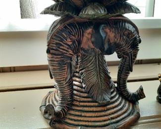 Decorative elephant pedestal