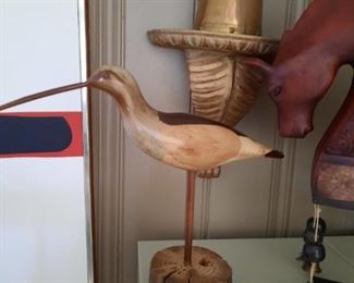 Hand carved wood Seagull 