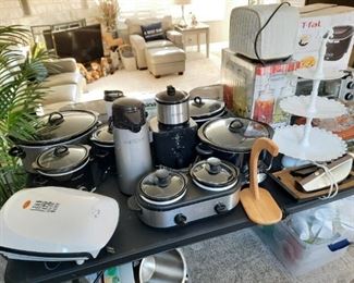 Crock pots and small kitchen appliances 