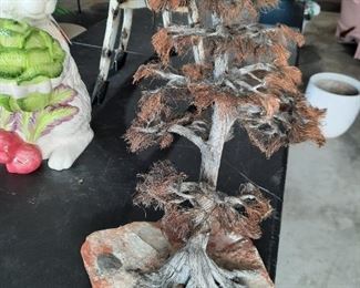 copper wire tree art