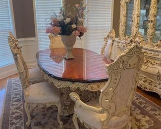 Dining Room Table and Rug