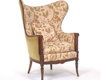  French Wing Chair, ca. 20th Century