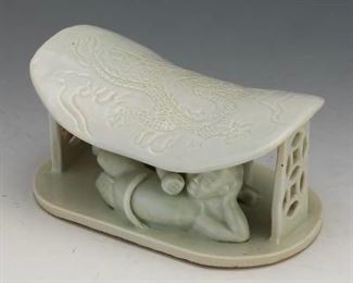 Chinese Figural Headrest