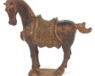 Chinese Glazed Pottery Horse