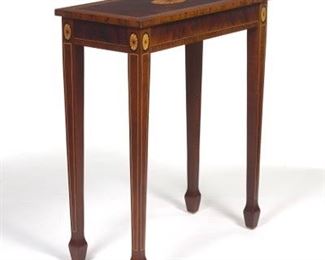 Federal Style Decorated Inlaid Side Table