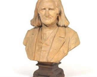 Franz Liszt Ceramic Bust