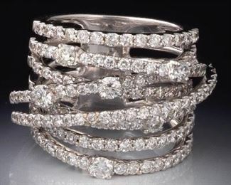 Ladies Diamond MultiBand Ring 
