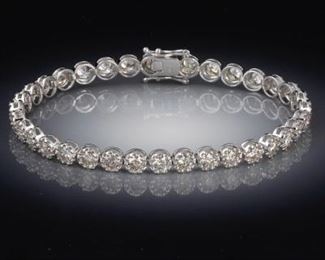 Ladies Diamond Tennis Bracelet 
