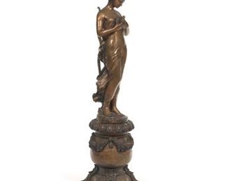 Large Bronze Sculpture of a Woman