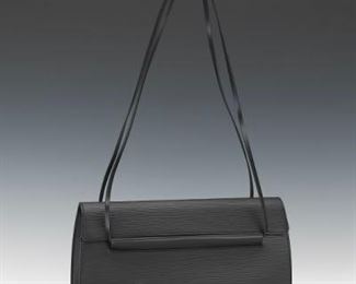 Louis Vuitton Epi Black Leather Dinard Shoulder Bag 