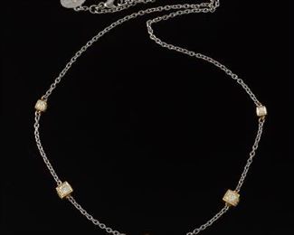 Michael B Platinum and Diamond Necklace 