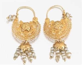 Pair of Spanish Colonial Style Earrings