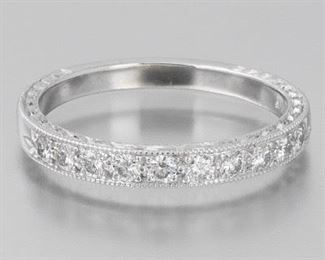 Scott Kay Platinum and Diamond Ring 