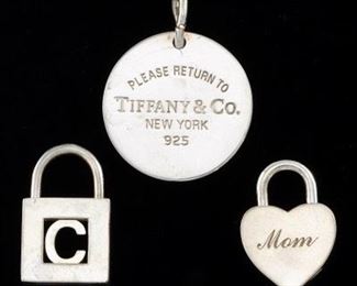 Three Tiffany Co. Silver Charms 