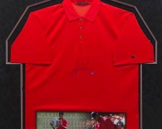 Tiger Woods Autographed Shirt