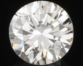 Unmounted 0.98 ct Round Cut Diamond, K SI1, Chip, Fluorescece 