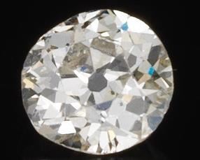 Unmounted 0.90 ct Old Mine Cut Diamond, K color, SI1 clarity 