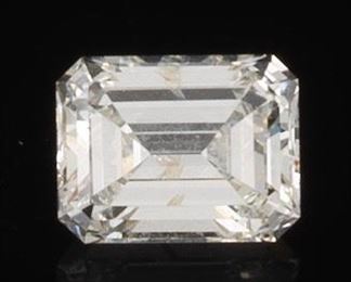 Unmounted Emerald Cut Diamond 