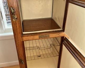 Antique Alaska oak icebox