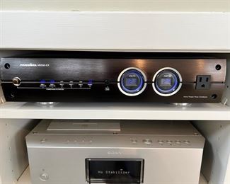 Panamax M5500-EX Home Theater Power Conditioner with 11 Outlets Power Cleaning Filtration System and a Sony SCD-1 CD/SACD Player with Remote
