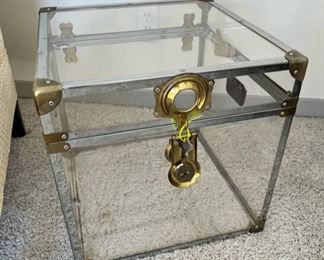 Mastercraft Lucite Transparent Trunk with Key