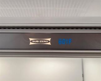 Sub-Zero Model 601F 36” Fully Integrated Freezer with Ice Maker in excellent condition