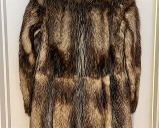 Ladies Coyote Fur Car Coat