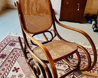 Vintage Mid Century Thonet Rocking Chair