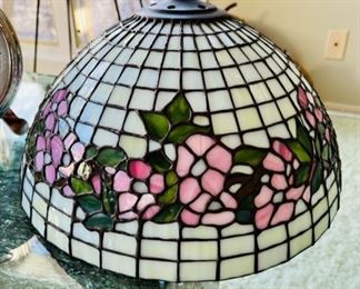 Antique Dogwood Pattern Lamp Shade Attributed to Tiffany Studios