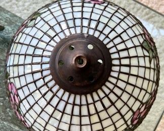 Antique Dogwood Pattern Lamp Shade Attributed to Tiffany Studios
