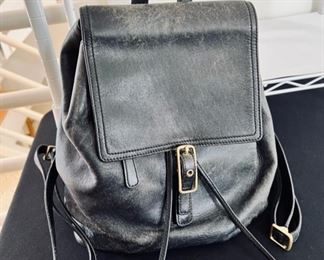 Vintage Coach leather backpack