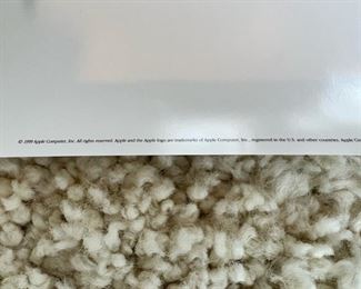 Set of two large Apple G4 collector posters with letter from Apple.  Each poster measures 70” W x 27” T