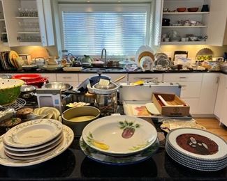 Williams-Sonoma pasta bowls and serving bowls